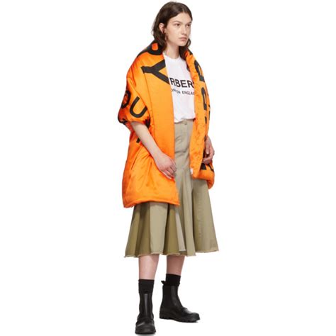 burberry orange puffer scarf|Burberry scarf 2024.